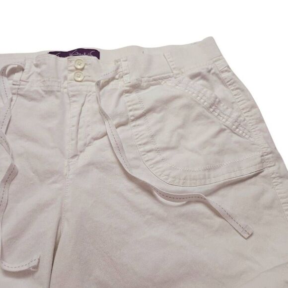 Gloria Vanderbilt white capri 16P - Picture 3 of 7